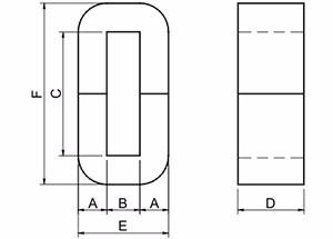 Metglas AMCC C SCHNITT formlosen Kern für Hochfrequenz- und Audiotransformator